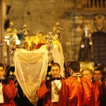 Sulmona (Aq). Venerdi Santo. Edizione 2013. Processione, il Cristo.